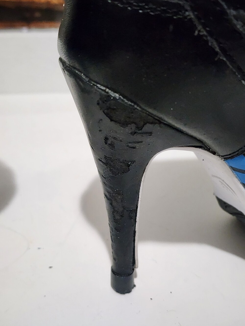 Nike SB Custom High Heel Stiletto Blue Black Rose Womens 9.5 Rare - Picture 8 of 11
